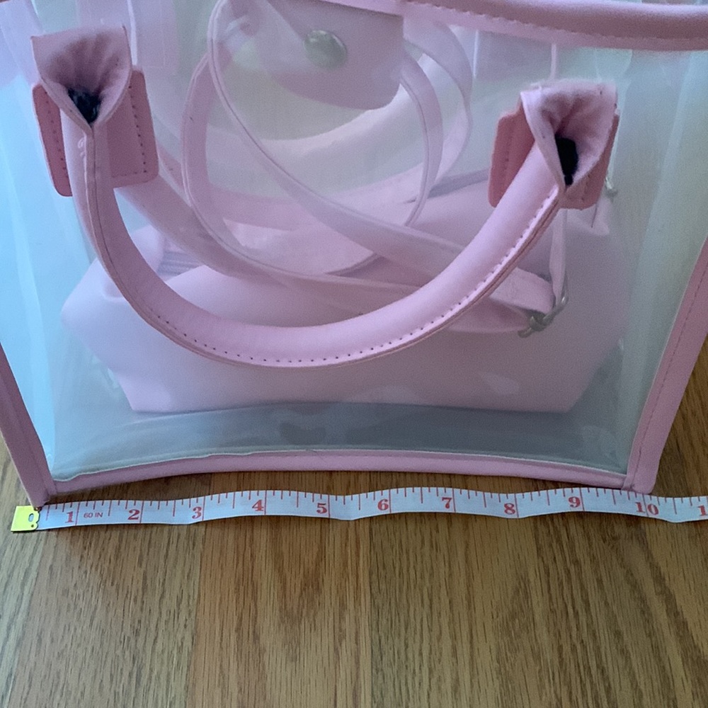 Transparent pink bag - Picture 3 of 5